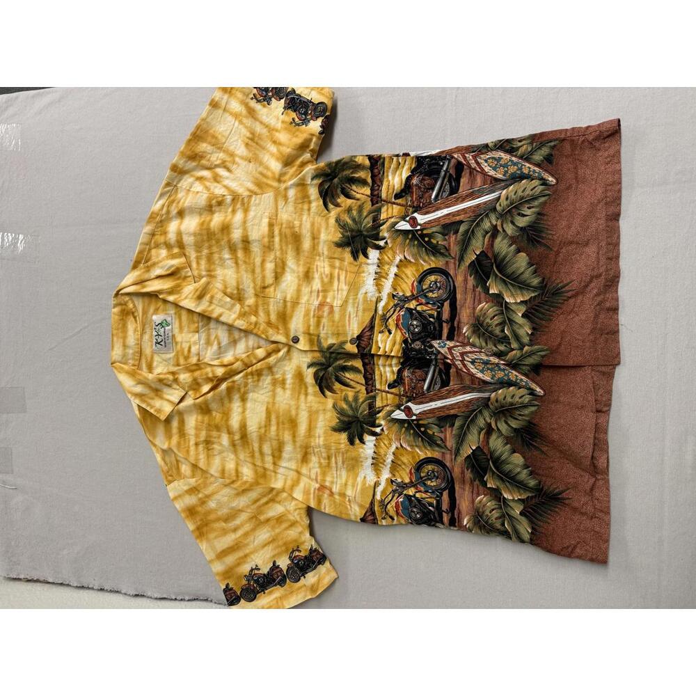 KY's Hawaiian Shirt Mens - Biker / Motorcycle Made in Hawaii